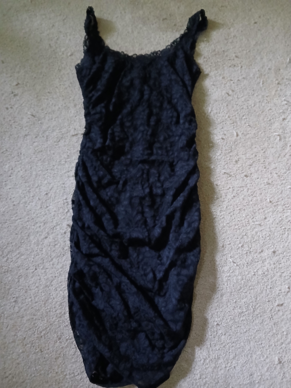 Black Lace Slip Dress By Vicorias Secret